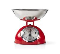 Retro Traditional Vintage Metal Mechanical Weight Baking 5kg Kitchen Scale Red