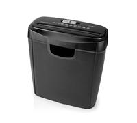 DIN P-2 Secure Strip Cut Paper Shredder for Home Office Electric 6 A4 Sheets 10L
