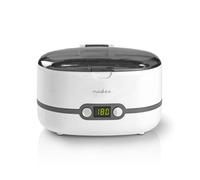Nedis 600ml Ultrasonic Cleaner Ultra Sonic Bath Jewellery Cleaning Tank with Digital Timer