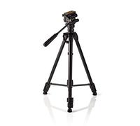 Nedis 65" Tripod for DSLR Camera, Adjustable 60cm - 165cm Height, Lightweight Aluminium with Pan & Tilt Head for 360 Degree Panoramic Shooting, Max. 3Kg, with Travel Bag