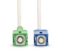 NEDIS 6m Glass Fiber Patch Cable, SC/APC to SC/UPC, Fiber Optic FTTH for Routers Switches Internet Boxes, LSZH, Optimised Bend Radius, 100 Gbps