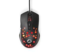 NEDIS 7-Button Gaming Mouse With Optical Sensor Up To 7200 DPI, Adjustable DPI Settings, 12 RGB Lighting Modes, Durable 1.5m Braided Cable, Ergonomic Right-Handed Design, USB Wired