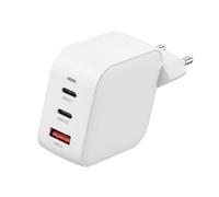 Nedis 70W GaN Charger USB-A / 2 USB-C with Automatic Voltage Selection, White
