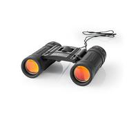 Nedis 8×21 Compact Roof Prism Binoculars, Lightweight Portable HD Lens, Rubber Grip, Dioptric Correction, Ideal For Bird Watching, Hiking, Travel, Sightseeing - Black