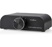Nedis Analogue Stereo Audio Switch, 4-Port RCA & 3.5mm Input to RCA Output, Man