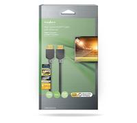 Nedis Anthracite 5m Pure Copper Cable High Speed 4K HDMI 2.0 ARC 24K