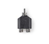 Nedis Audio Adapter RCA Male to 2 Female Reliable Connection