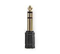Nedis Audio Adapter Straight Jack 6.35mm Male to Jack 3.5mm Female / Gold