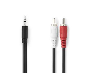 Nedis Audio splitter cable 3.5 mm jack to 2 RCA stereo 1.5 m