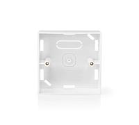 Nedis Back Box for Smart Switches, Surface Mounted with Multiple Cable Openings, 86 x 86 x 35 mm, ABS, White - Compatible with Nedis SmartLife
