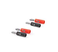 Nedis Banana Connector For Speaker Cable To 4.5mm Diameter, Durable Abs Housing - Pack Of 4