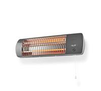 Wall Mounted IPX4 Bathroom Heater - Silver