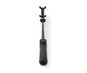 Nedis Bluetooth Selfie Stick Tripod, 2-in-1 Monopod and Camera Stand with Detachable Wireless Remote, Extendable Arm up to 48cm, 210° Rotatable Adjustable Phone Holder