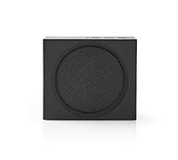 Nedis Bluetooth Speaker with USB, 6h Playtime and Built-in Microphone, 9W Loud Portable Speaker for iPhone, Samsung, Smartphones, Tablets and Laptops, Black