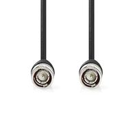 NEDIS BNC Video Cable, 1.0m - This AV Cable With BNC Connectors of 75 Ohm Suitable for Coaxial Connections