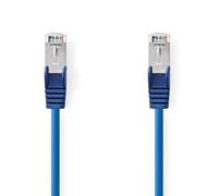 NEDIS Cat5e 2.0m Network Cable, Cable to Connect a PC to a Home Network, Cat5e Technology Supporting 10, 100, 1000 Mbps Ethernet, Flexible Strain Relief, Durable Moulded Connectors - Blue