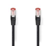 NEDIS Cat6 Network Cable, 1.5 m, Black, Gold-Plated RJ45, LSZH Jacket, 1000 Mbps Ethernet - Connect a PC to Your Home Network with This Cat6 S/FTP Network Cable