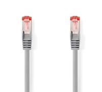 NEDIS Cat6 Network Cable, 20m, S/FTP, Full Copper Conductor, LSZH Jacket, Grey - Cable to Connect a PC to a Home Network