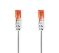 Nedis Cat6 Network Cable, 5m, Grey, Gold Plated Connectors, U/UTP - Unshielded Patchcable for Cat 6 Installations, Suitable for 10/100/1000Mbit Network Environment