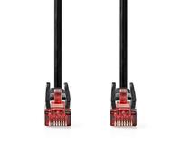 NEDIS CAT6 Network Cable - RJ45 Male - RJ45 Male - U/UTP - 1.50 m - Round - PVC - Black - Label