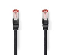 NEDIS CAT6 Short Network Patch Cable | RJ45 Male to RJ45 Male | S/FTP | 0.15 m | LSZH | Black