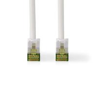 NEDIS Cat7 Network Cable, Double-Shielded Patch Cable for Cat7 Installations, Suitable for 10/100/1000/10000 Megabit Network Environments - 2m, White