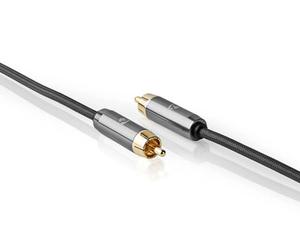 Nedis CATB24100GY50 5m Subwoofer Interconnect, Black