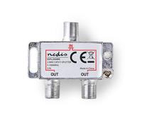 Nedis Catv Splitter F Type Universal Splitter 4.2 Db / 5-1000 Mhz -1 In 2 Outputs