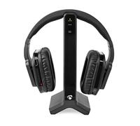 Nedis Circum-aural RF Wireless TV Headset with Charging Station and 25 m Range