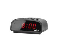 Nedis Compact Digital Alarm Clock with LED Display and Snooze Function