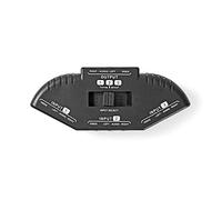 Nedis Composite Video Switch, 3-Way AV Selector - Connect Game Consoles VCRs Or Other Audio Video Sources To Single TV