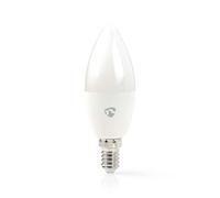 Nedis Connected Bulb Wi-Fi LED 4.9W 470lm E14 Plastic Candle Shape, White [EEK: F]