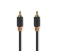 Nedis Digital Audio Cable, RCA Male to Male, Gold-Plated Connectors, 2.00m
