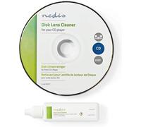 NEDIS Disk Lens Cleaner with Ultra-Thin Brush & 20Ml Liquid for Home, Office & C