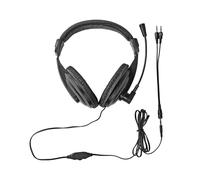 Nedis Dual Jack 3.5mm Circumaural Stereo PC Headset with Foldable Microphone