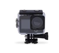 NEDIS Dual Screen Action Cam, 5K Ultra HD 30fps, 16MP 170° Wide Angle, Waterproof 30m, Wi-Fi Live Stream with 2” TFT Rear Screen & 1.3” Front Screen, Built-in Mic, Mounting Kit Included