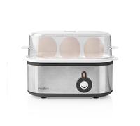 Nedis Egg Cooker 210W for 3 Pieces with Measuring Cup, Silver