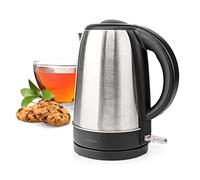 Nedis Electric Kettle, 1.7L Capacity with Quick Boil Time, Boil-Dry Protection and Limescale Filter for Fresher Water, 2200W - Stainless Steel, Silver