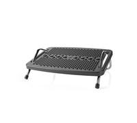 Nedis Footrest for Under Desk, Adjustable Metal Ergonomic Support - This Metal Footrest Can Be Easily and Discretely Placed Under a Desk to Offer Enhanced Comfort When Working