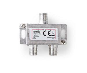 Nedis F-Type Screw Connector Splitter For Virgin Cable Sky Satellite 2 Way