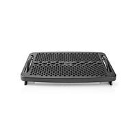 NEDIS - Footrest - Ergonomic - To improve comfort at work - For better posture - Plastic - Black, ERGOFR100BK