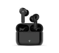 Nedis Fully Wireless Earphones Bluetooth, 5.2 Enc Noise Cancelling, In-Ear Headphones, 24H Playtime, Charging Case - Black