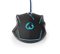 NEDIS Gaming Mouse, Wired 6-Button Optical Mouse with Adjustable DPI up to 3600, Braided 1.5m USB Cable, LED Backlight, Ergonomic Right-Handed Design