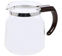 Nedis Glass Replacement Jug for Moccamaster Models K & KB, Also Compatible with Excellent 10s - 1.2 L Capacity, Dishwasher Safe, Brown Handle