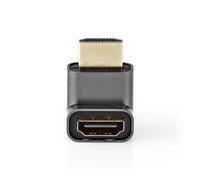 Nedis Hdm Angled Adapter, Hdmi Male To Hdmi Output , Angled 270 Degrees From Port, Aluminium, Gun Metal Grey