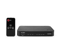 Nedis HDMI 2.1 eARC Audio Extractor with 3 Port HDMI Switch, 3.5mm and S/PDIF Optical Output, Supports 4K @60Hz Dolby Digital DTS HDR CEC HDCP 2.3