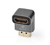 Nedis HDMI Adapter 90° Angled Connector to HDMI Female in Aluminum, Grey