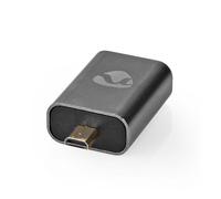 Nedis HDMI Adaptor Micro Connector to HDMI Straight Form in Aluminum, Grey
