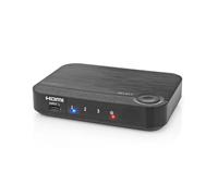 NEDIS HDMI™ Converter 3-Port 4K USB-C™/HDMI™ Combo Switch, Supports 4K@60Hz, HDMI 2.0, HDCP 2.2 - USB-C Input for Smartphones, Tablets, Laptops