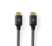 Nedis HDMI to HDMI Ultra High Speed 48 Gbps 8K to 60Hz 3m cable, Charcoal-grey